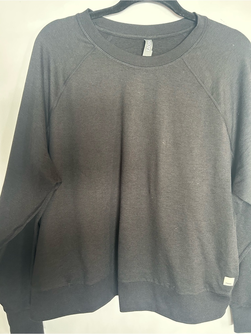 Vuori Charcoal Black Crewneck Sweatshirt